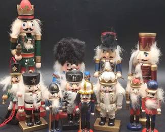 12 Wooden Nutcrackers