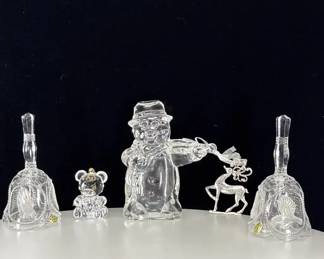 Mikasa Crystal Snowman, Acrylic Teddy BearCrystal Bell and More