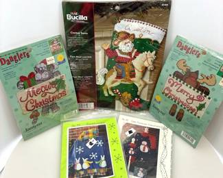 Vintage Christmas Craft Kits Stocking and More