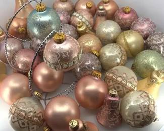 Christmas by Krebs Blow Glass Ornaments 40 pc
