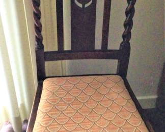 Antique Barley Twist Side Chairs