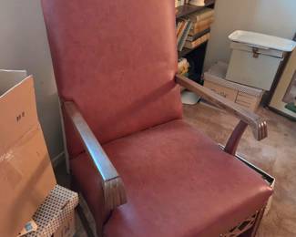 vinyl high back chair