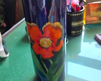 painted retro vase