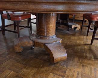 view of bottom of dining room table