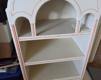 unique French Provencial shelf with peach accents
