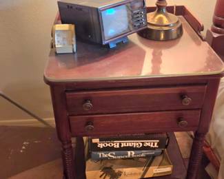 vintage night tables, pair