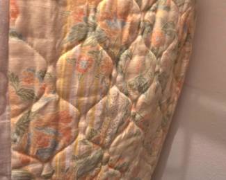 retro peach comforter