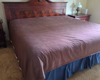 elegant large bedframe, no mattress