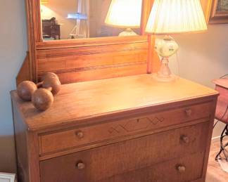 vintage dresser with mirror