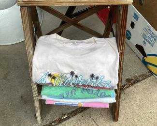 Vintage Stool Clothes