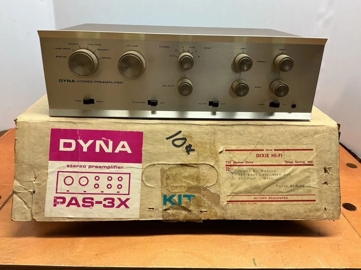  001 Dyna Stereo Preamplifier PAS3X
