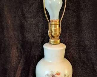Vintage Milk Glass Lamp