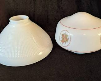 Vintage Milk Glass Light Covers