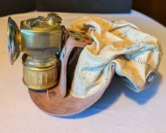 Vintage Brass Miners Carbide Lamp Cap