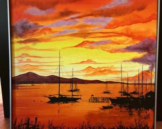 37 X 37 Artmaster Studios Hand Painting