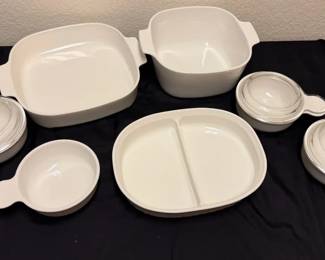 White Corning Ware