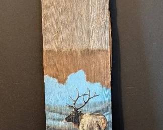 Painted Picture On A Shingle From The Dances With Wolves Movie Set