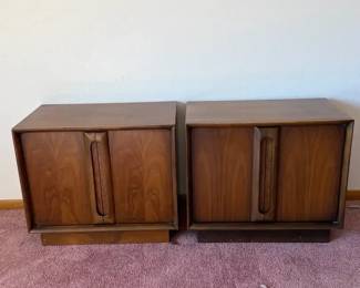 Two Walnut Night Stands