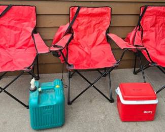 Camping Chairs with Carrying Cases, GOTT Cooler Sears Water Container