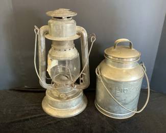 Triumph Metal Kerosene Lantern Milk Can