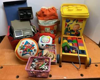 Alphabet Wood Blocks, View Masters, More