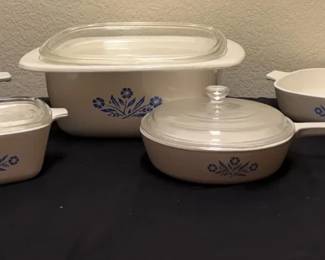 Corning Ware Blue Cornflower Pieces