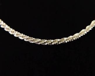 .925 Sterling Silver Margarita Link Necklace