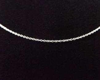 .925 Sterling Silver Tiffany Chain 18" Necklace