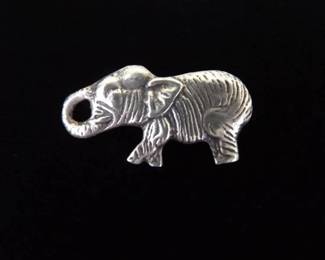 .830 Sterling Silver Elephant Brooch