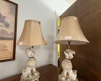 VINTAGE POODLE LAMPS