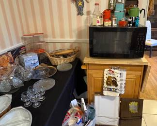 DROP LEAF KITCHEN CART
