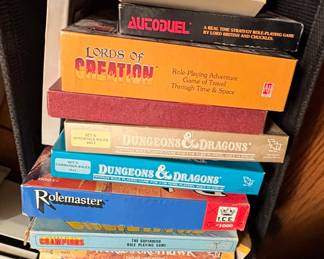 EMPTY ROLE PLAY GAME BOXES