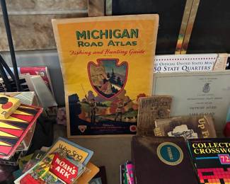 Vintage Michigan Road Atlas suitable for framing