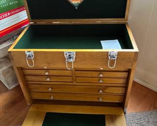 small tool chest, watch repair jewelry repair type