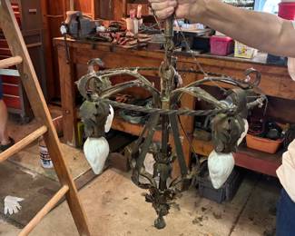 antique hanging light fixture