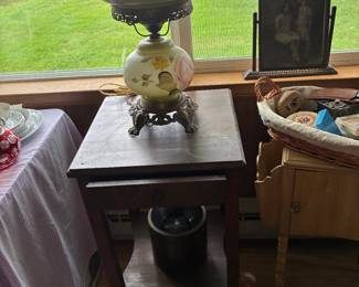 Gone With the Wind lamp, side table