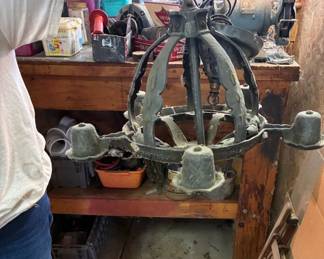 hanging antique light fixture