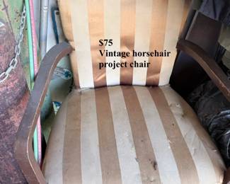 Horsehair chair — $75