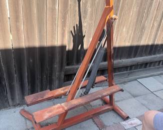 Vintage ski/rower exercise machine — $75