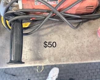 Milwaukee angle grinder — $50