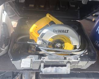 DeWalt circular saw w/ case — $60
