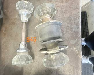 Glass door knobs — $45