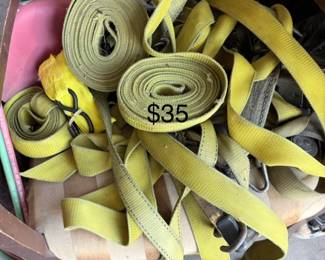 Tie-down straps (lot) — $35