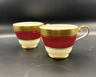 Aynsley Gold Rimmed Porcelain Teacups
