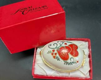 Royal Orleans Porcelain Egg Trinket Dish