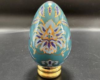 Franklin Mint 'Turkish Tradition' Collectible Porcelain Egg