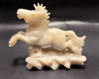 Hand Carved Soap Stone Horse Figurine