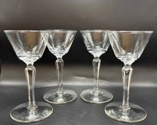 Vintage Art Deco Libby Cordial Glasses