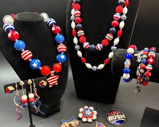 July Red White and Blue Jewelry