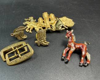 Western Themed Brooches